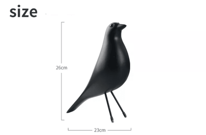 Birdie | Mid-Century Bird Sculpture Black - Mirra Interiors