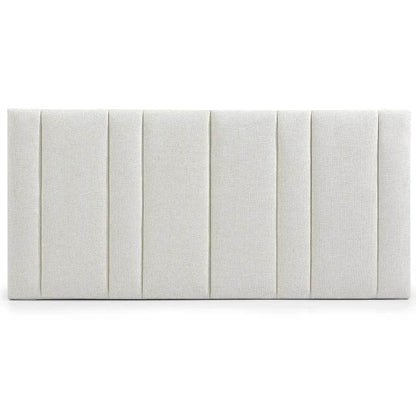 Braxton | Panelled Linen Bedhead Natural (Queen) - Mirra Interiors