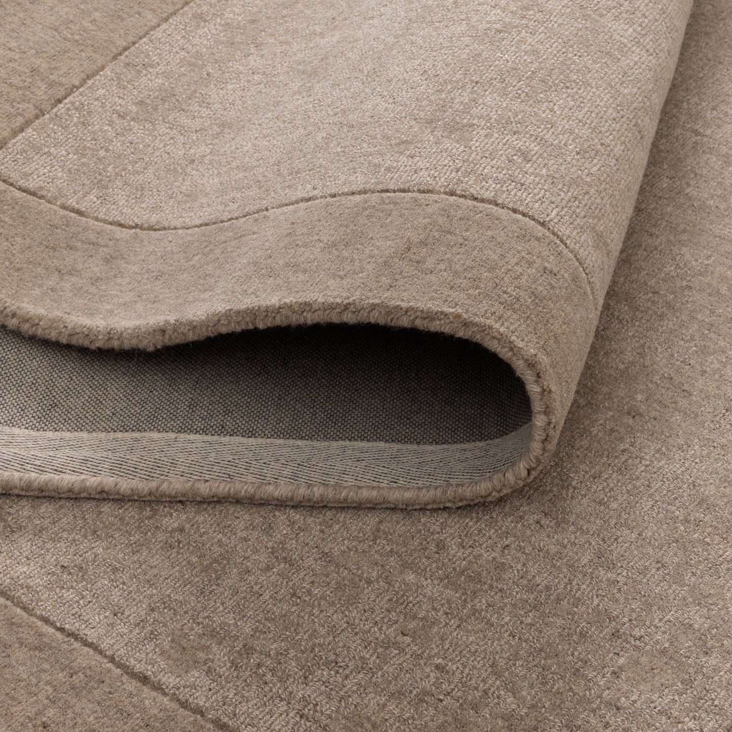 Sedona Camel Border Wool Rug