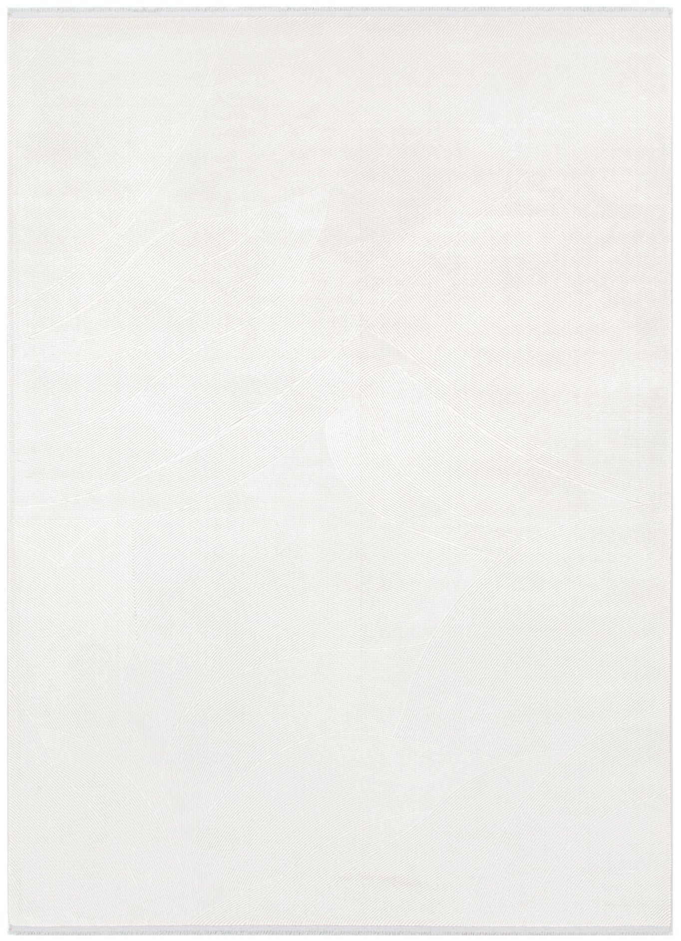 Chateau Geometric Lines White Rug - CH03