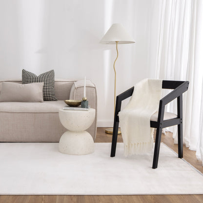 Chateau Geometric Lines White Rug - CH03