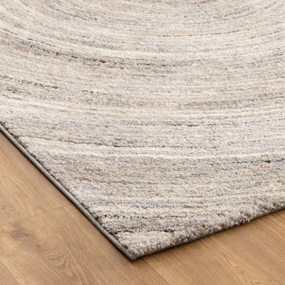 Mahli | Modern Ripple Rug - Grey Beige