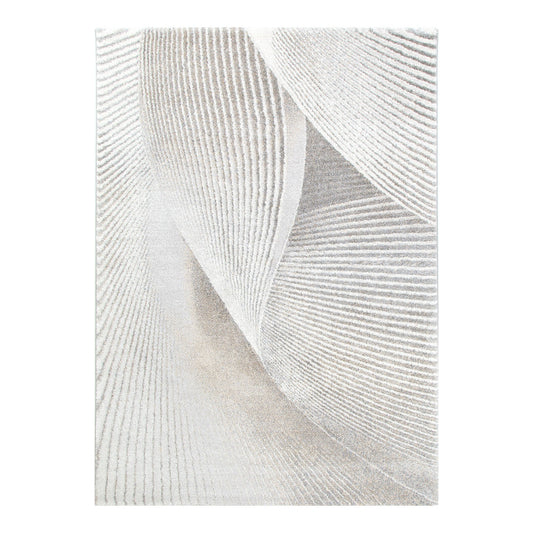 Mahli | Abstract Contour Rug - Grey Beige