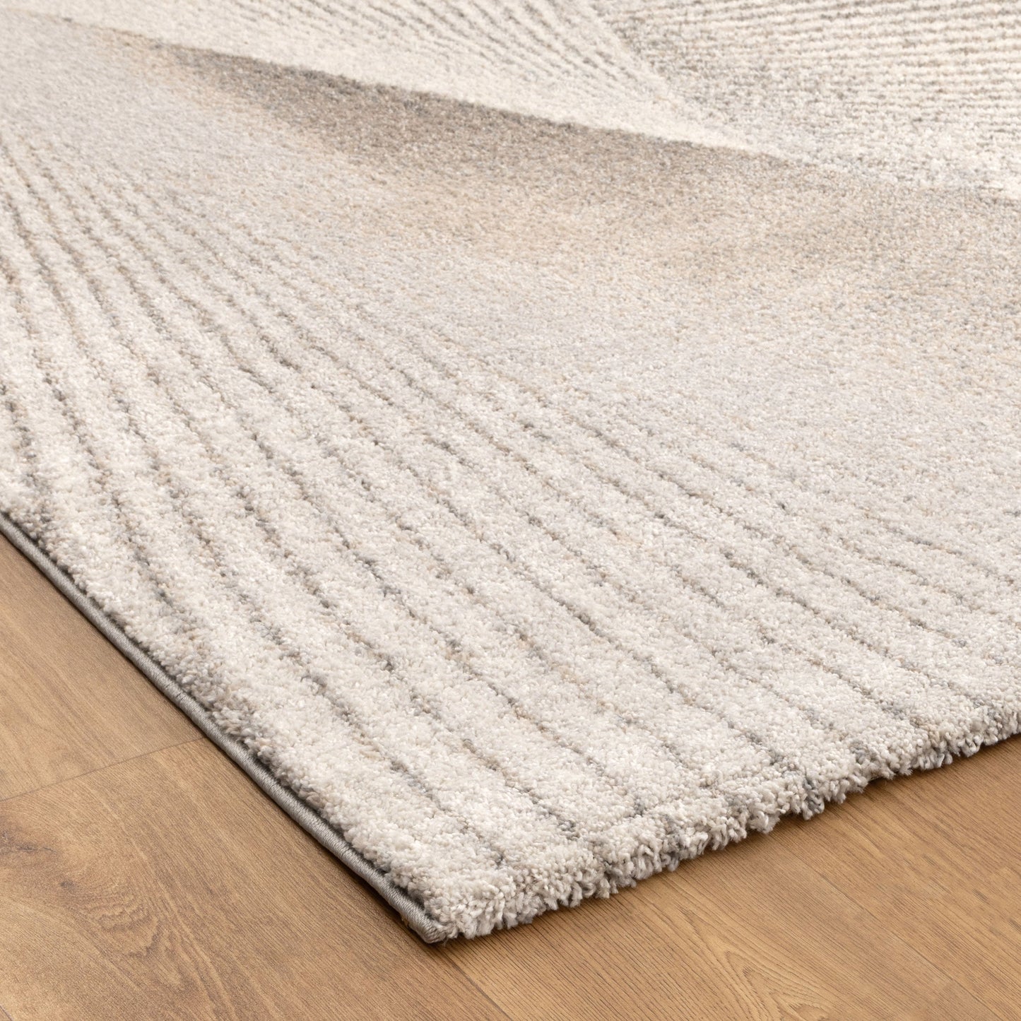 Mahli | Abstract Contour Rug - Grey Beige