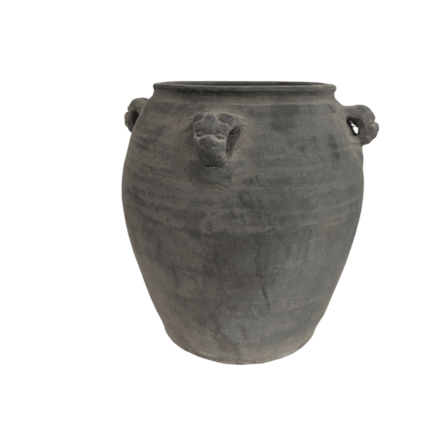 Ming | Antique Pot with Handles Grey - Mirra Interiors