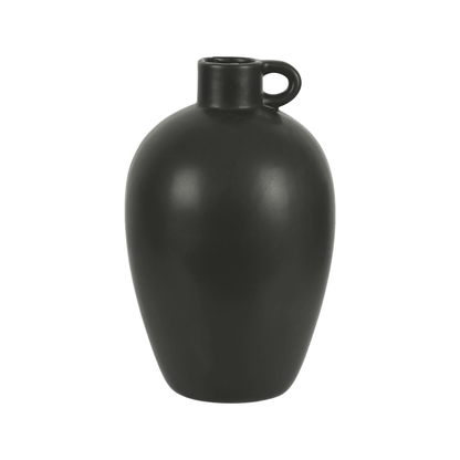 Tasha | Porcelain Jug Vase Black - Mirra Interiors