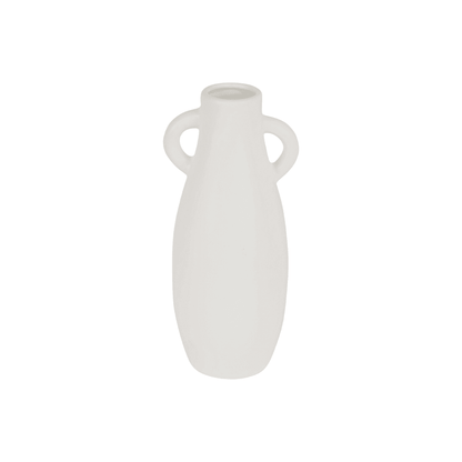 Maxim | Porcelain Handle Vase Ivory - Mirra Interiors