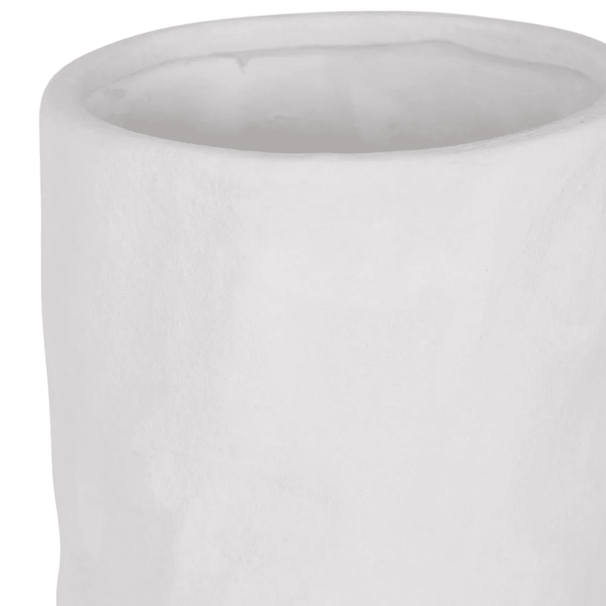 Cyrone | Organic Belly Vase White - Mirra Interiors