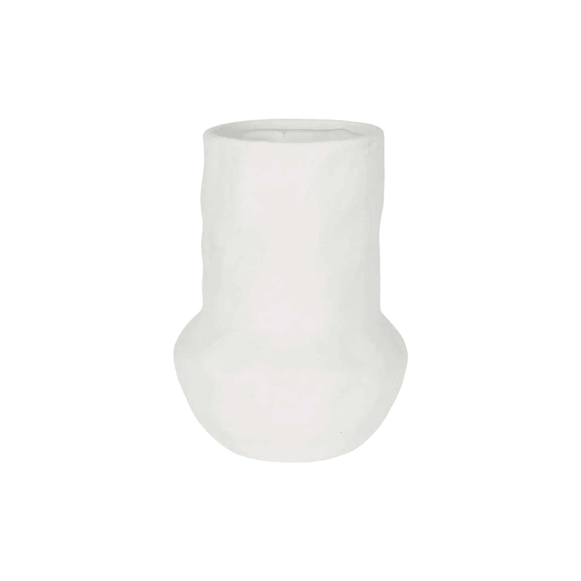 Cyrone | Organic Belly Vase White - Mirra Interiors