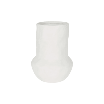 Cyrone | Organic Belly Vase White - Mirra Interiors