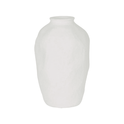 Cybene | Organic Terracotta Vase White - Mirra Interiors