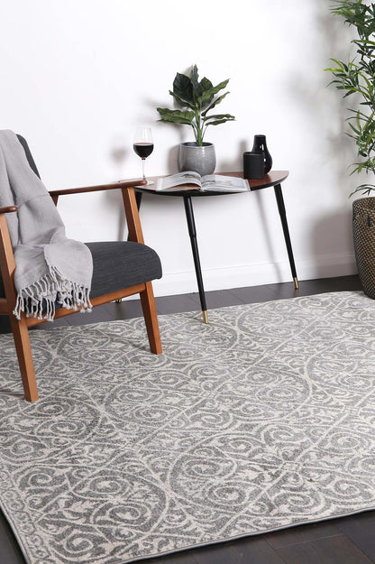 Delicate | Katherine Rug - Grey & Ivory
