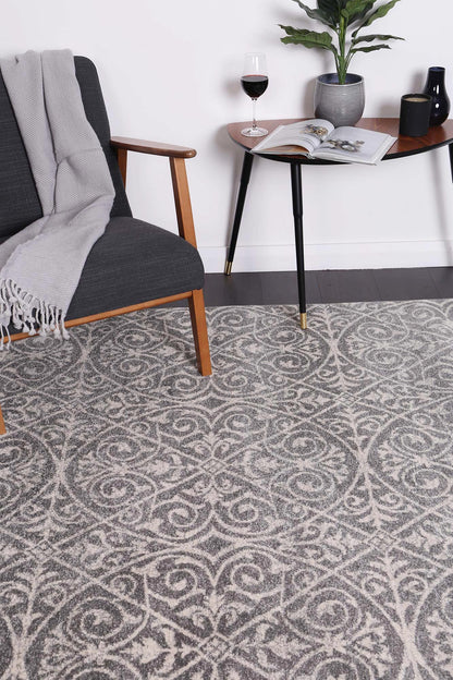 Delicate | Katherine Rug - Grey & Ivory