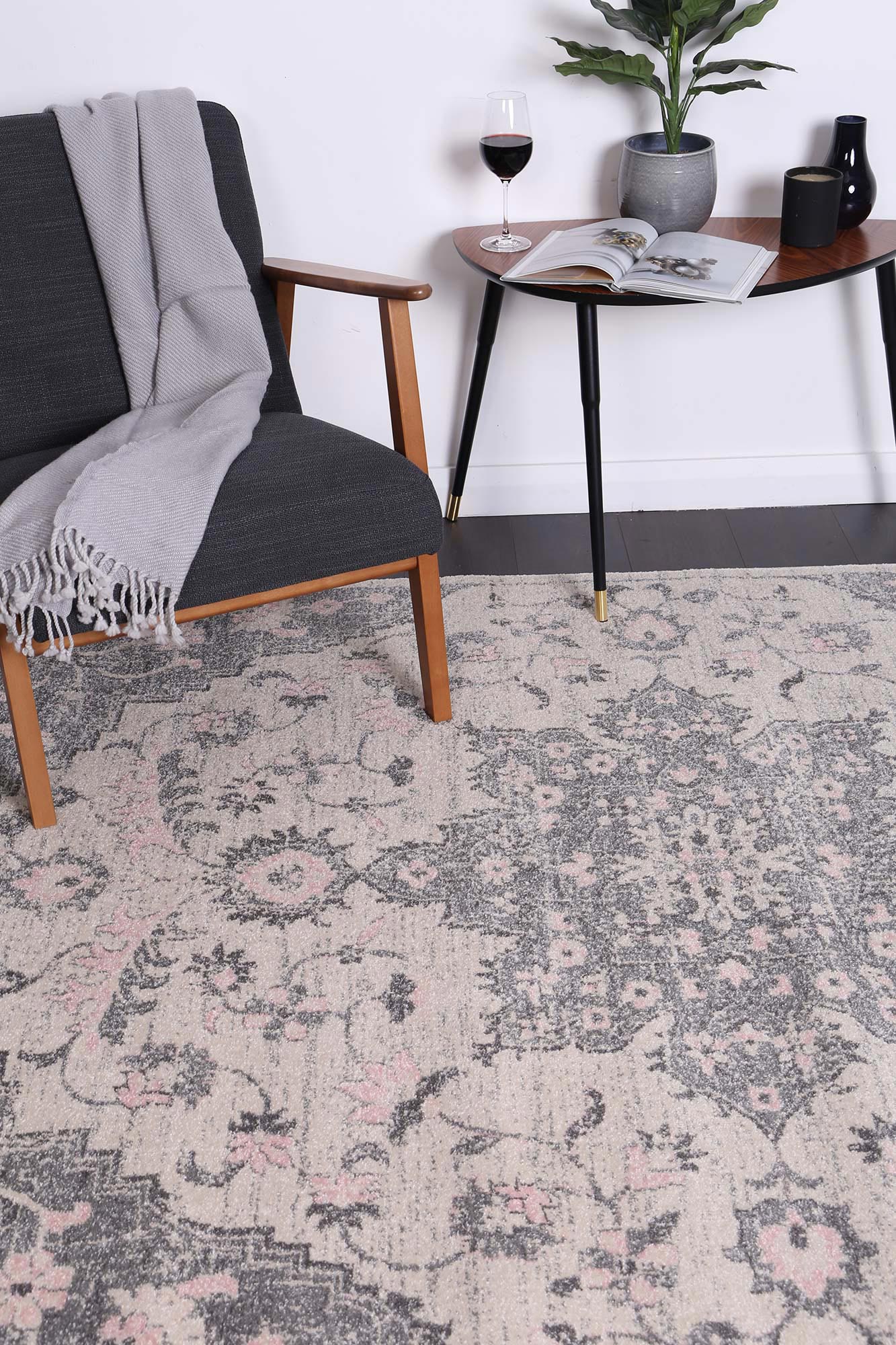 Delicate | Madeleine Rug - Grey & Ivory