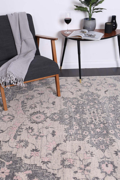 Delicate | Madeleine Rug - Grey & Ivory
