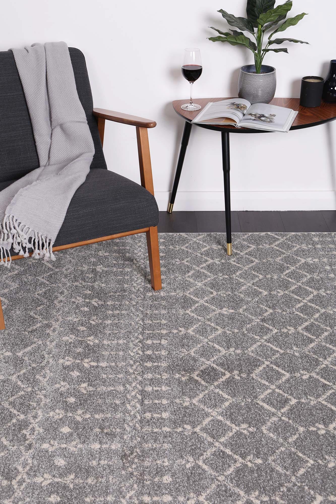 Delicate | Cassiday Rug - Grey & Ivory
