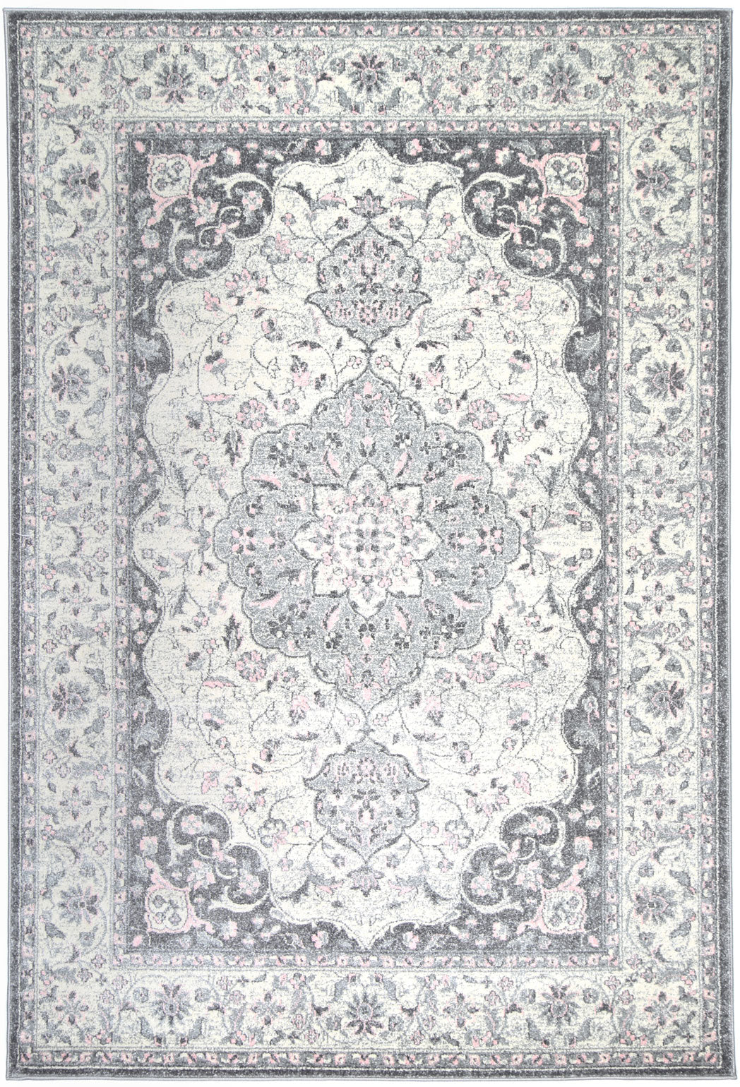 Delicate | Traditional Rug - Grey
