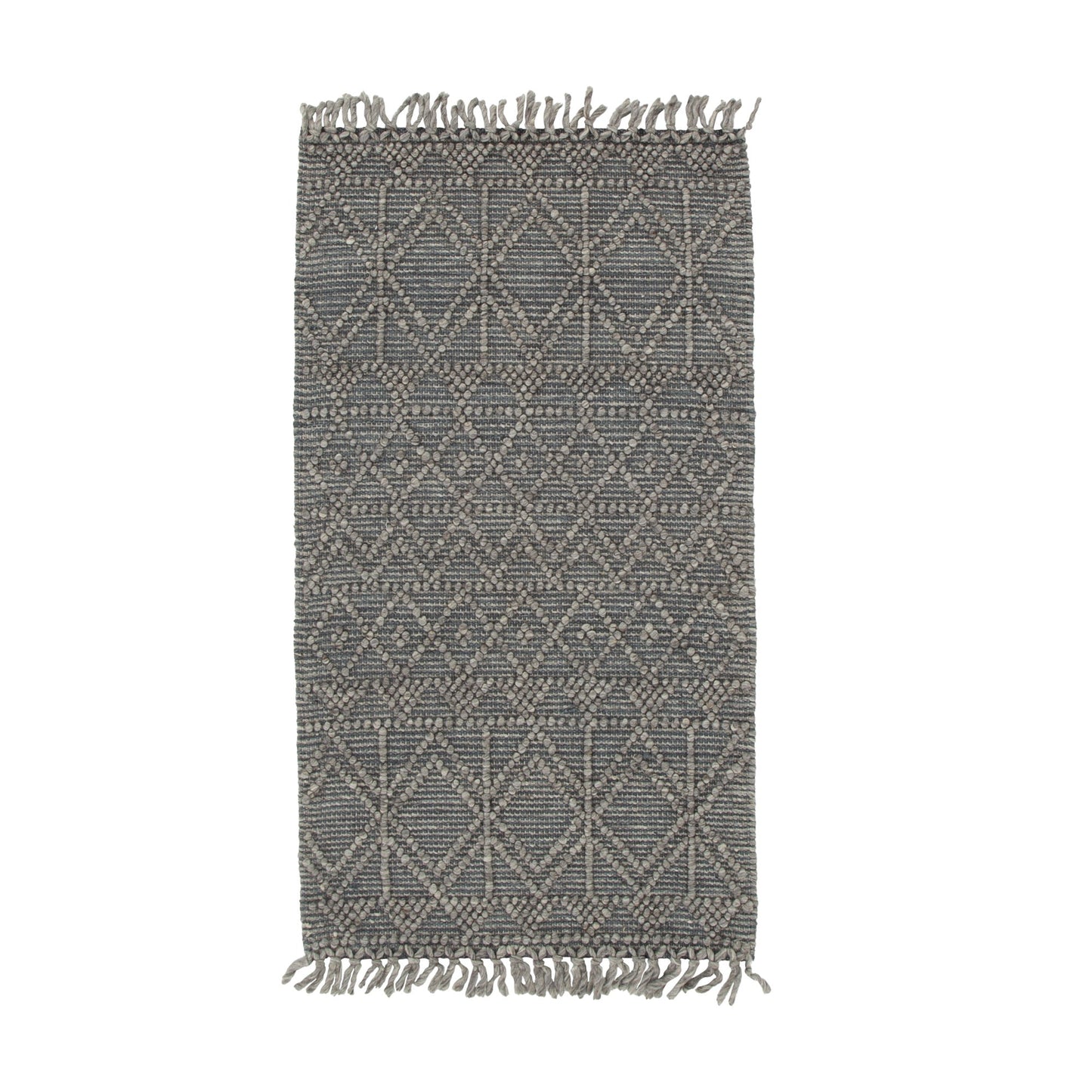 Diego Inca Grey Multi Wool Rug - DIEG01