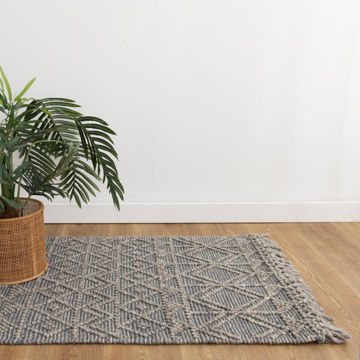 Diego Inca Grey Multi Wool Rug - DIEG01