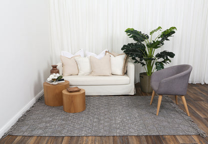 Diego Inca Grey Multi Wool Rug - DIEG01