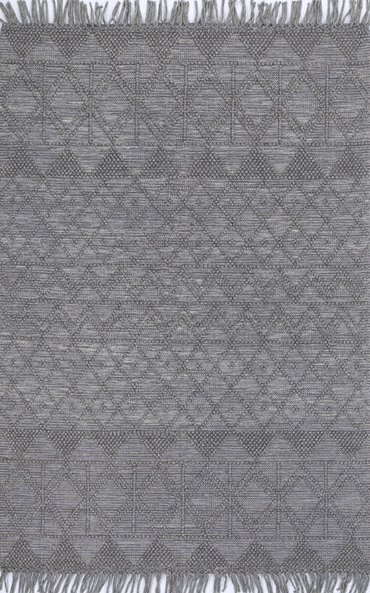 Diego Inca Grey Multi Wool Rug - DIEG01