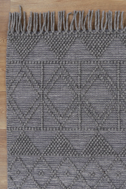 Diego Inca Grey Multi Wool Rug - DIEG01
