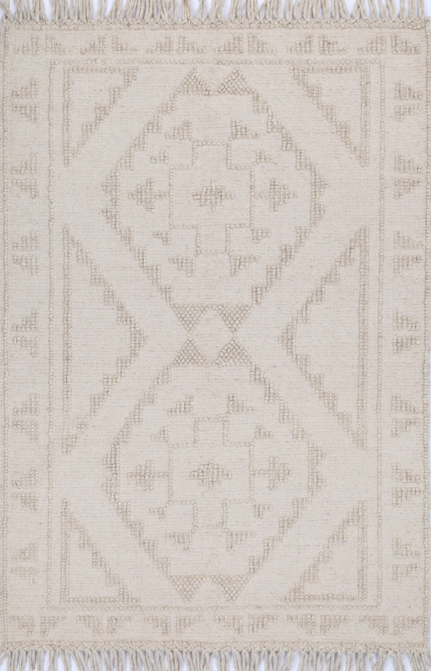 Diego Ornamental Brown Wool Rug - DIEG03