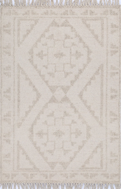Diego Ornamental Brown Wool Rug - DIEG03