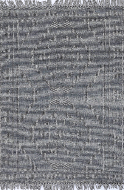 Diego Ornamental Grey Multi Wool Rug - DIEG03