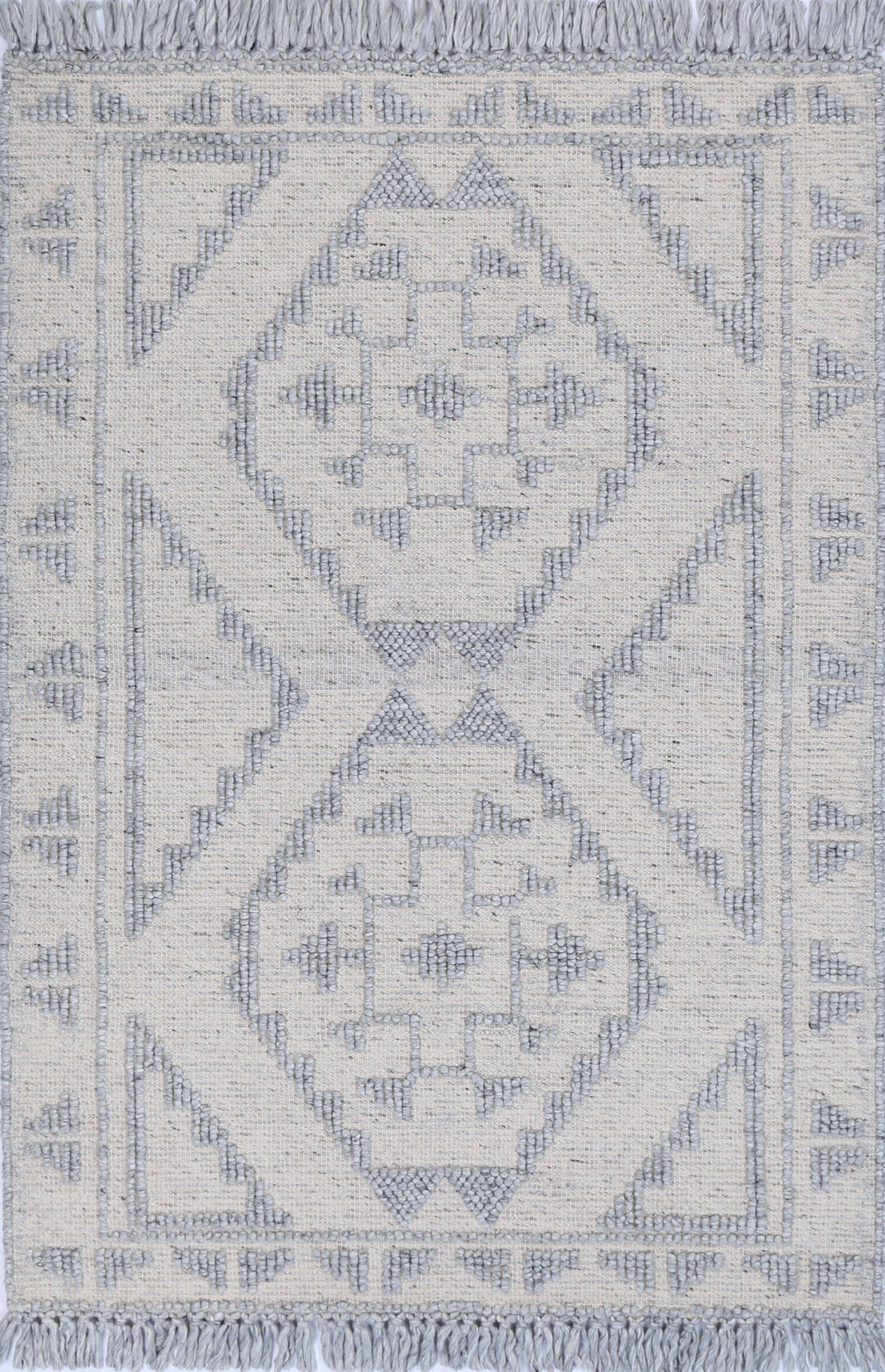 Diego Ornamental Grey Wool Rug - DIEG03 – Mirra Interiors