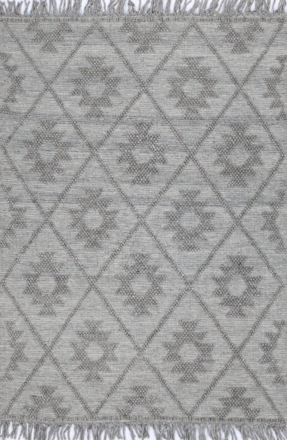 Diego Geometric Grey Multi Wool Rug - DIEG04 – Mirra Interiors