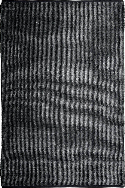 Freya | Loopy Wool Rug Ebony - Mirra Interiors