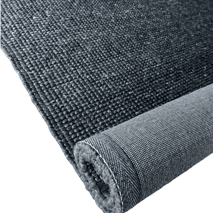 Freya | Loopy Wool Rug Ebony - Mirra Interiors