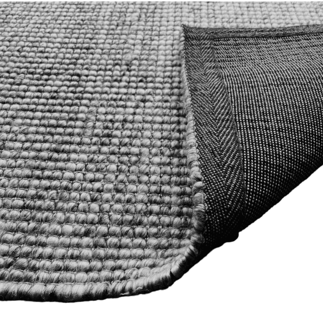 Freya | Loopy Wool Rug Grey - Mirra Interiors