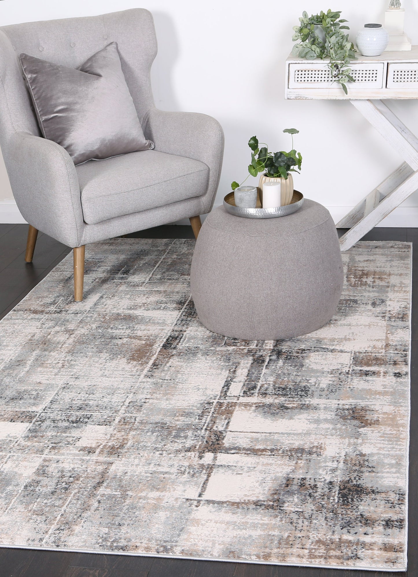 Expressions | Modern Rug - Beige & Grey