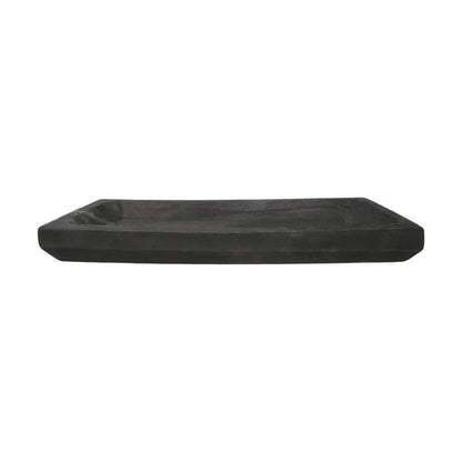 Simple | Decorative Timber Serving Tray Black - Mirra Interiors