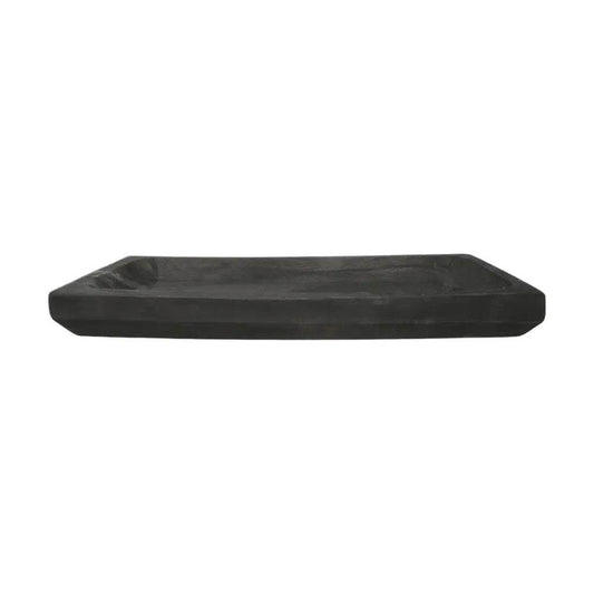 Simple | Decorative Timber Serving Tray Black - Mirra Interiors