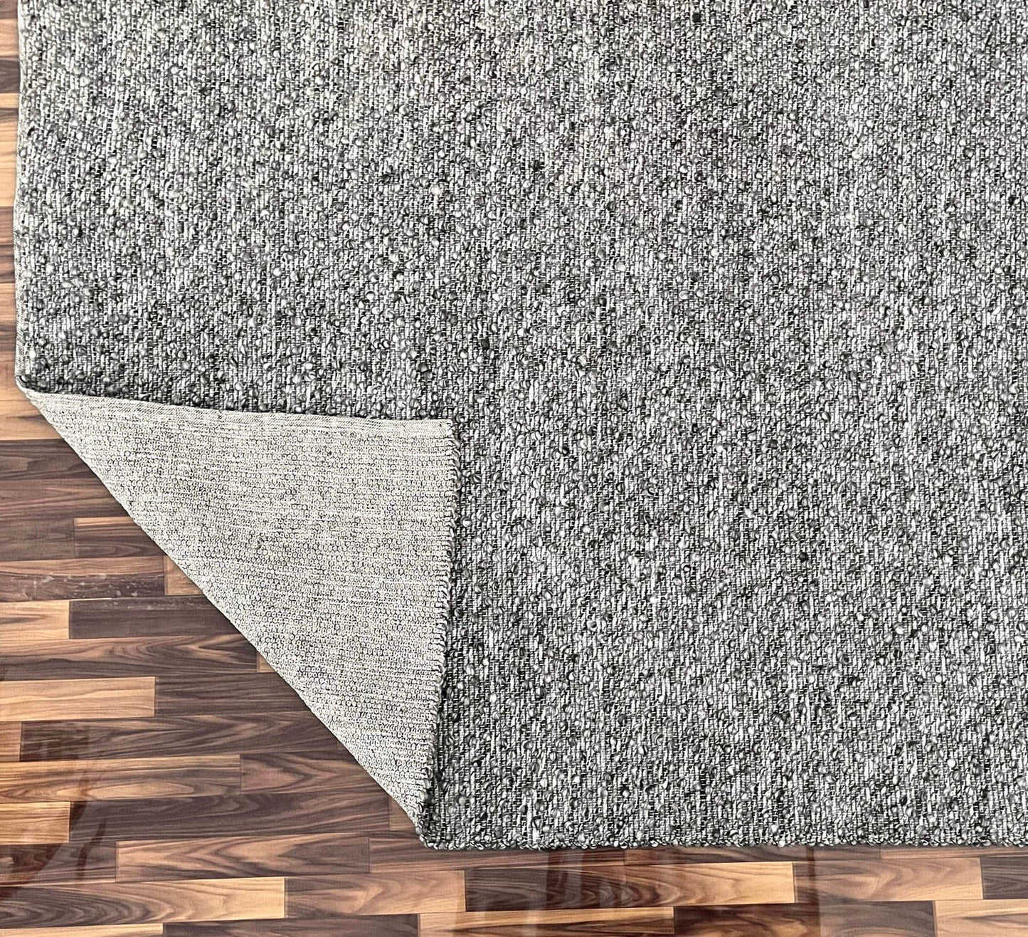 Ingrid | Pebble Wool Rug Dark Grey - Mirra Interiors