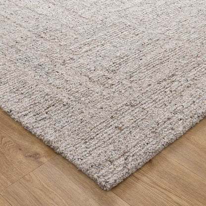 Seren Greige Modern Wool Rug