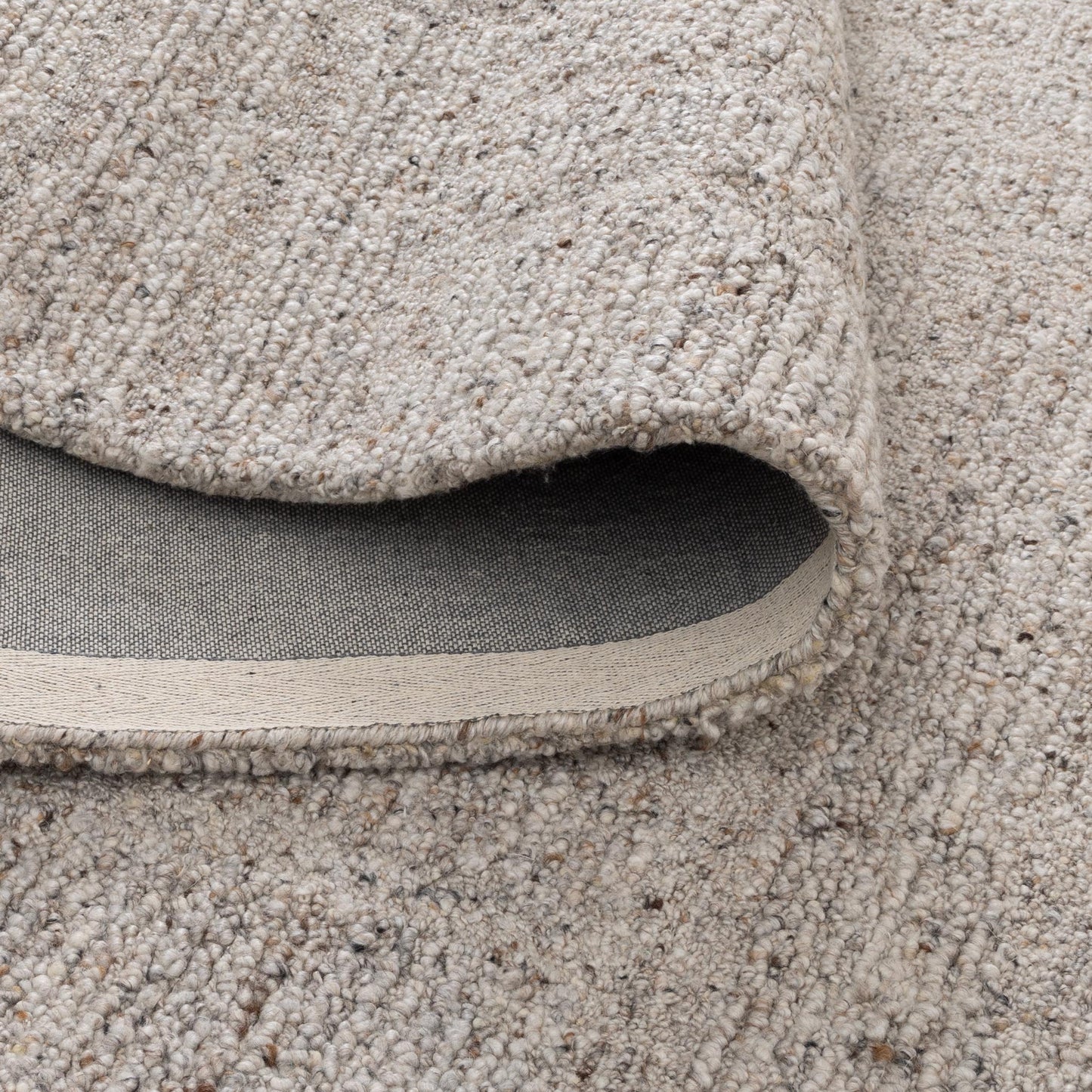 Seren Greige Modern Wool Rug