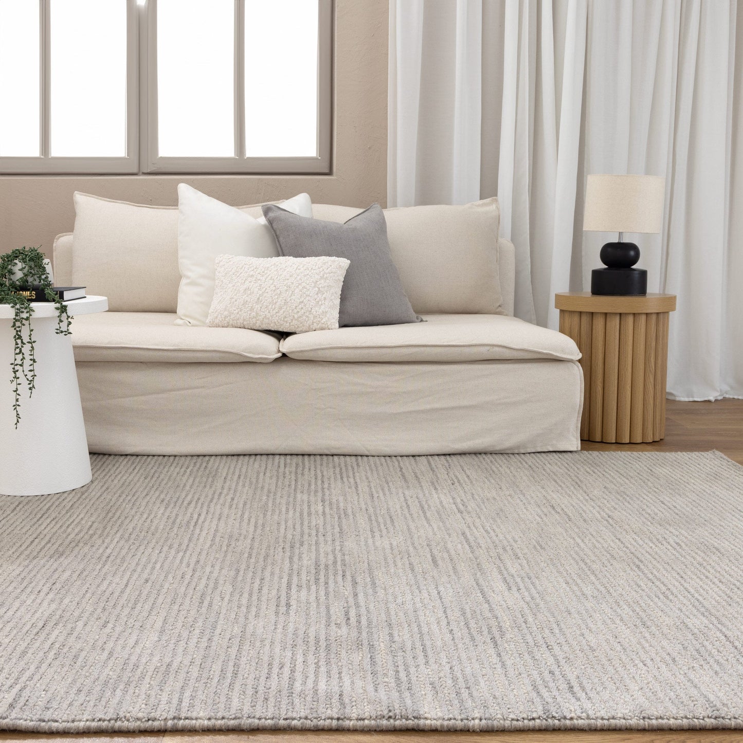 Natura Grey Wool Rug