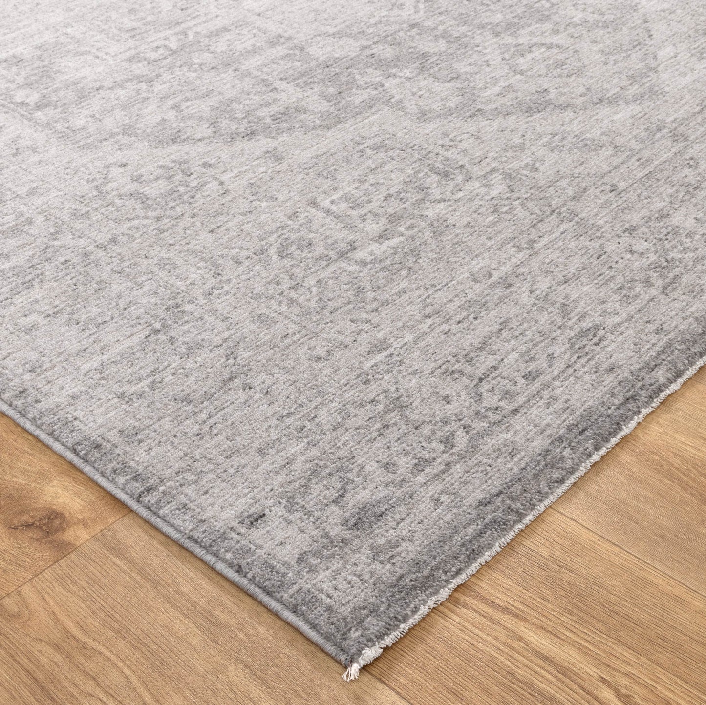 Heritage Distressed Medallion Grey Rug - H103