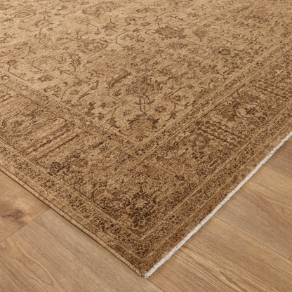 Heritage Distressed Border Mustard Rug - H105