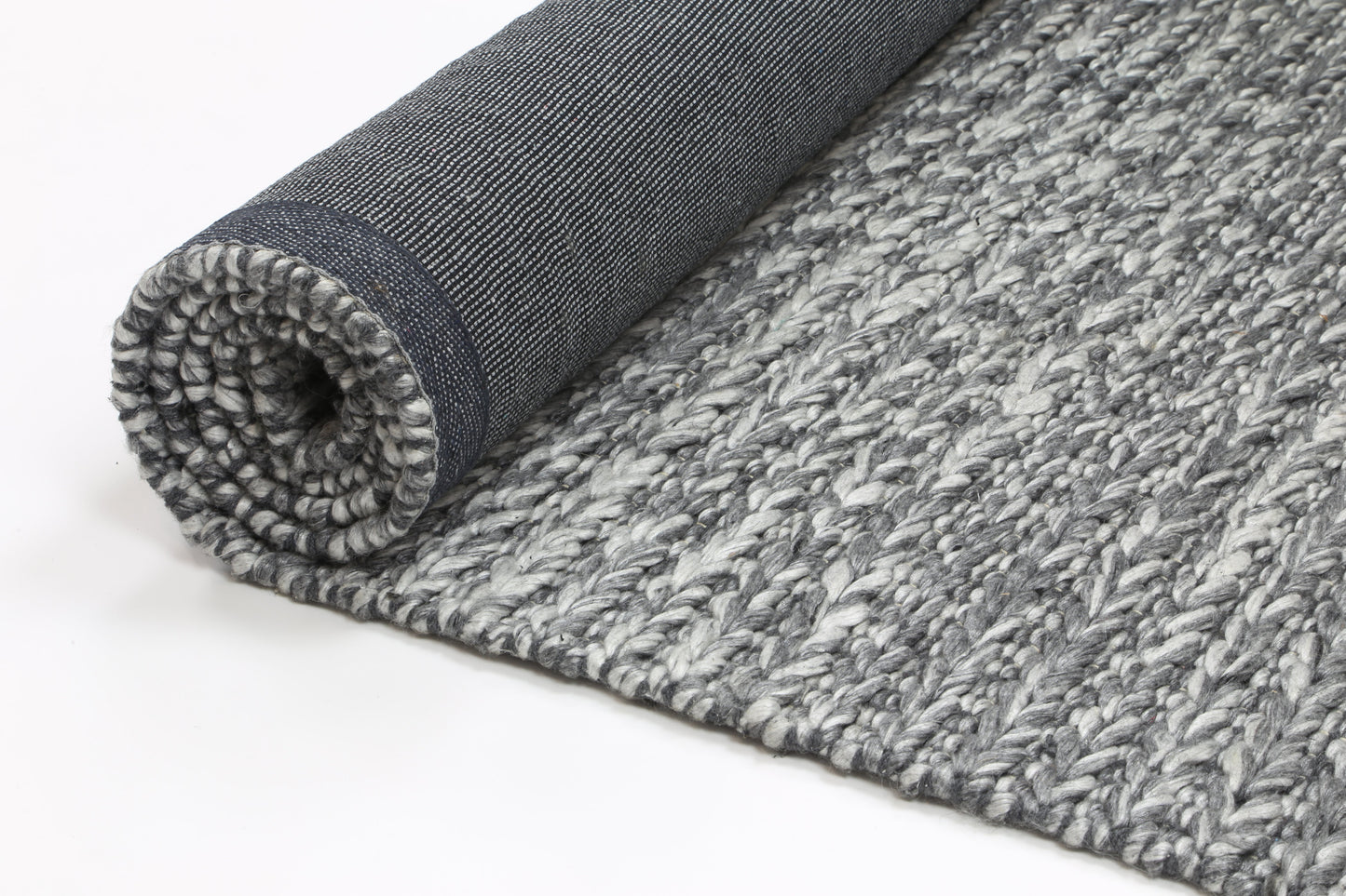 Harlow Cue | Wool Blend Rug - Charcoal