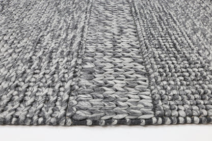 Harlow Grace | Wool Blend Rug - Charcoal