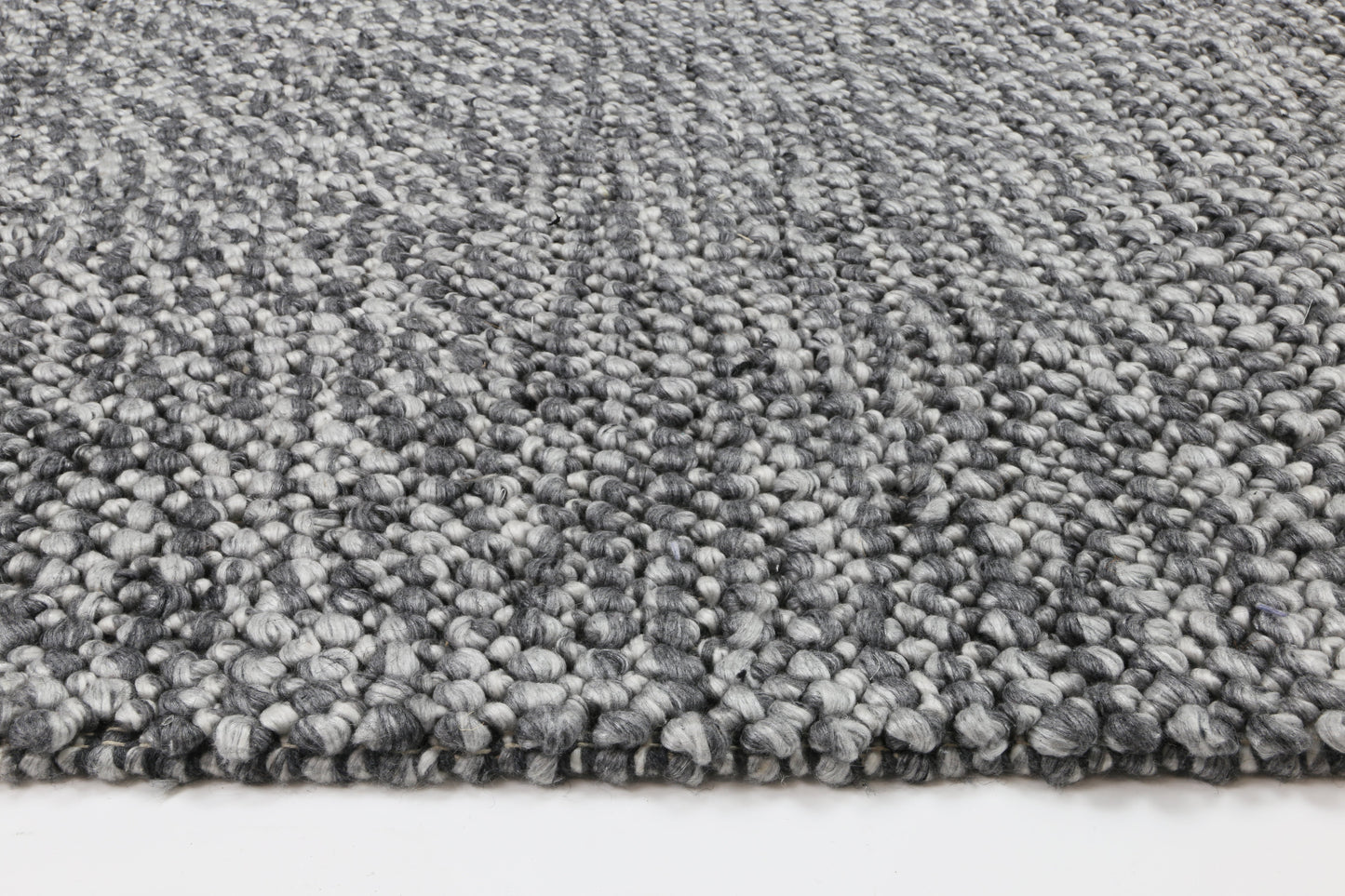 Harlow Loopy | Wool Blend Rug - Charcoal
