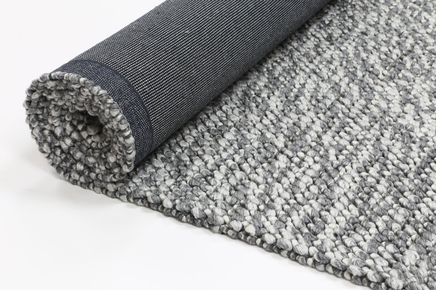 Harlow Loopy | Wool Blend Rug - Charcoal