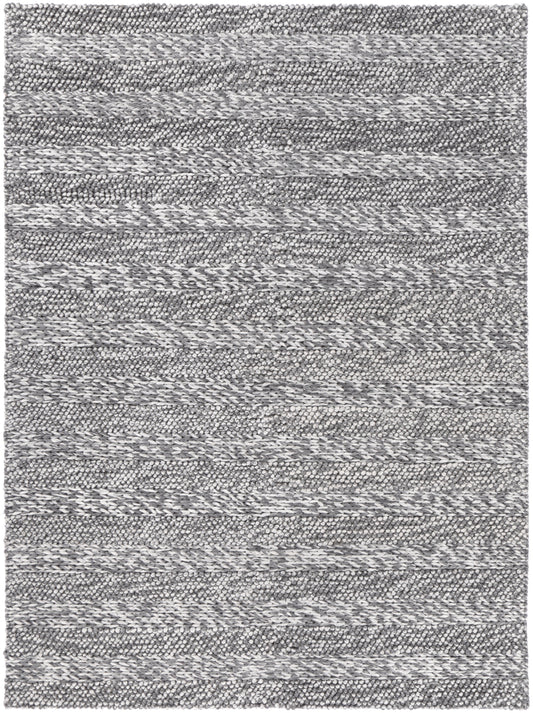 Harlow Ringlets | Wool Blend Rug - Charcoal