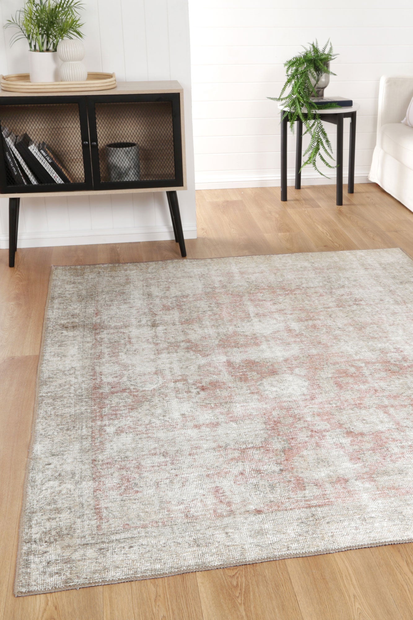Carmella Machine Washable Rug - Blush