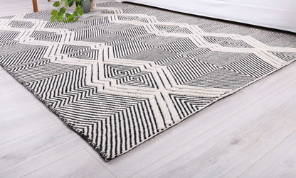 Himalaya | Saw Tribal Wool Rug - Ivory